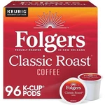 Folgers Classic Coffee, Medium Roast, K-cup Pods, 96. Fixed Price $45.99.