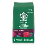 Ground Coffee, Dark Roast Hot Or Iced Decaf Caff Verona, Six 12 Oz Bags. Fixed Price $80.92.