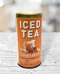 The Republic Of Tea Ginger Peach Black Iced Bags, 8 Large Quart-sized. Fixed Price $16.98.