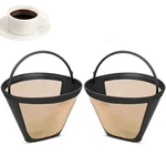 2 Pack Reusable Coffee Filter Basket NO.4 Cone For Cuisinart Makers. Fixed Price $10.48.