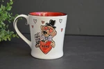 New Spectrum Designz Marley Dog Love Heart Glasses Ceramic Multicolor Mug Cup. Fixed Price $17.95.