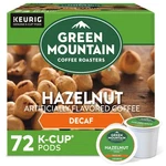 Green Mountain Coffee Hazelnut Decaf, Keurig K-cup Pod, Light Roast, 72 Count. Fixed Price $42.39.