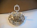 Mocha Coffee Set Two Cups W/holders, Tray & Four Spoons England Table Decor. Fixed Price $18.69.