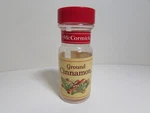 Vintage Mccormick Spice Bottle, Ground Cinnamon - Empty, 116G Only. Fixed Price $6.99.