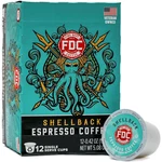 Fire Department Coffee, Shellback Espresso, Premium K-cup Pods, Medium Ro. Fixed Price $9.99.