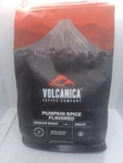 Volcanica Pumpkin Spice Flavored Decaf Coffee Whole Bean Medium ROAST,16OZ. 9/25. Fixed Price $17.00.