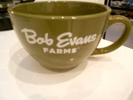 Bob Evans Farms Large Coffee Cup 3" 6" 3/4" Excellent Condition. Fixed Price $6.49.