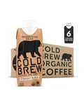 Wandering Bear Organic Cold Brew Coffee, Straight Black, 11 Fl Oz, 6 Pack. Fixed Price $35.90.