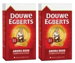 Pack 2 - Douwe Egberts Aroma Rood Ground Coffee 17.6OZ/500G Ea Dutch Import. Fixed Price $44.99.