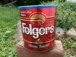 Folgers For All Coffee Makers Can 39 Oz Aroma Roasted Big Lebowski Blue Lid Urn. Fixed Price $129.99.