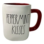 Rae Dunn "peppermint Kisses" Red Handle Coffee Mug. Fixed Price $21.95.