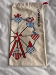 New Starbucks Asia Beige Holiday Reusable Drawstring Dust Bags 7.5 X 13. Fixed Price $5.90.