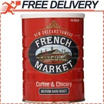 New Orleans Famous French Market Coffee Chicory Medium Dark Roast 12 Oz Can. Fixed Price $13.03.