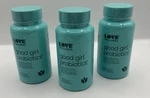 3 Bottles, Love Wellness Good Girl Probiotics Exp 08/2027 - 60 Capsules. Fixed Price $29.69.