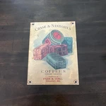 Chase & Saborns Coffees Metal Sign. Fixed Price $9.00.