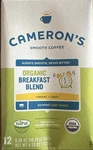 Cameron's Smooth Coffee Organic Breakfast Blend Light Roast 12 Ecopods / 4.33 Oz. Fixed Price $7.50.