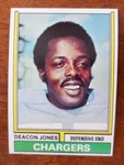 1974 Topps Football #390 Deacon Jones San Diego Chargers Ex U-2450. Fixed Price $5.49.