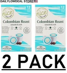 Pack - Nice Colombian Roast Coffee Single Serve Cups 12 Ct (total 24 Count). Fixed Price $19.76.