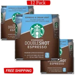 Starbucks Doubleshot Coffee, Espresso & Cream Light, 6.5OZ Cans (12 Pack). Fixed Price $25.00.