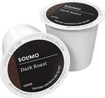 Amazon Brand - Solimo Coffee Pods, Dark Roast, 24 Count (pack 1). Fixed Price $21.99.