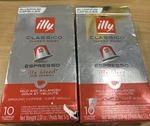 Illy Espresso Classico Capsules, 100% Arabica Mild Balanced 20 Nib. Fixed Price $16.99.