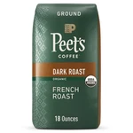 Organic French Ground Coffee Dark Roast, 100% Arabica, 18 Oz Bag. Fixed Price $57.78.