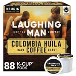 Laughing Man Colombia Huila Dark Roast Coffee K-cup Pods 88 Count. Fixed Price $85.36.