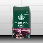 Starbucks Espresso Roast Ground Bag, Coffee, Exp 2026. Fixed Price $18.96.