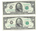 San Francisco $50 Notes Series 1981A 1985 Your Choice 2170L Lot 153. Fixed Price $79.99.