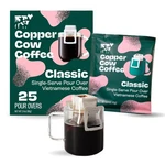 Copper Cow Coffee Premium Pour Over Single-serve 0.4 Ounce (pack 25). Fixed Price $65.06.