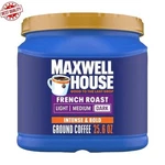 Maxwell House French Roast Dark Ground Coffee, 25.6 Oz Canister. Fixed Price $18.99.