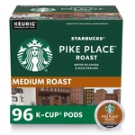Starbucks Pike Place K-cup Pods Medium Roast 96 Ct Keurig Hot Iced COFFEE(4PACK). Fixed Price $76.99.