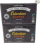 Packs Trader Joe's Organic Colombian Coffee Fair 12 Cups 5.08 Oz Each. Fixed Price $30.50.