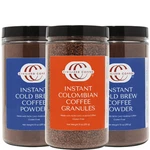 Gourmet Instant Cold Brew & Colombian Coffee - Smooth Bold Flavor. Fixed Price $109.99.
