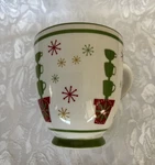 Starbucks Holiday 2006 Mug 16 Oz Snowman Topiary Stars Glisten/dazzle/delight. Fixed Price $12.99.