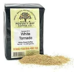 White Coffee - 1LB Bag Ground Beans Roasted By Poverty Bay. Fixed Price $21.39.
