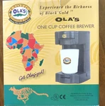 Ola's Exotic Coffee & Tea One Cup Electric Brewer Model: CM-923 New. Fixed Price $49.95.