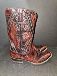Vintage Lucchese San Antonio Cowboy Western Boots #1350 Mens Sz 10B Black Cherry. Fixed Price $139.99.