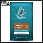 Medium Roast Ground Coffee - Caribou Blend 20 Ounce Bag. Fixed Price $18.45.