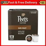 (4 Pack) Peet's Coffee House Blend Premium Dark Roast Single Serve Pods,. Fixed Price $113.99.