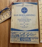 Vtg-san Bernardino, Ca Telephone Directory 1947-VINTAGE Good CONDITION/480 Pages. Fixed Price $99.00.