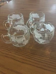 Vtg 1970'S Nescafe Nestle Globe World Coffee Cups Set 4. Fixed Price $15.00.