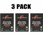Mount Hagen, Organic Fairtrade Instant Coffee, Pack, 25X3 Single Serve Sticks. Fixed Price $34.99.