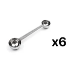 Fox Run Stainless Steel Double Coffee Scoop, 1 TBSP./2 (6-PACK). Fixed Price $38.35.