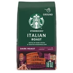 Starbucks Ground Coffee, Dark Roast 18 Ounce (pack 1), Italian. Fixed Price $15.08.