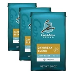 Caribou Coffee,light Roast Ground Coffee,daybreak Morning Blend 20 Oz,pk 3.. Fixed Price $33.82.