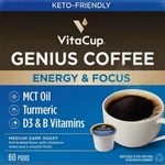 Vitacup Genius Blend Coffee Pods (60 Ct.) Vitamin-infused Free Shipping. Fixed Price $79.89.