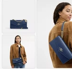 Coach Klare CB198 Crossbody Leather Bag Small - Gold Deep Blue Nwt. Fixed Price $249.00.