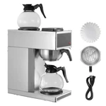 12 Cups Commercial Drip Coffee Maker Brewer W/ Glass Carafes & Warmers Office. Fixed Price $118.14.