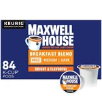 Maxwell House Breakfast Blend Mild Roast K-cup Coffee Pods, 84 Ct Box. Fixed Price $29.99.